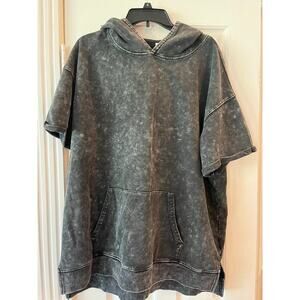 Little Bipsy Black Pullover Women XXL Grunge Punk Emo Dark Hoodie Lounge Comfy